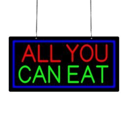 LED All You Can Eat Neon Sign, 20″x10″