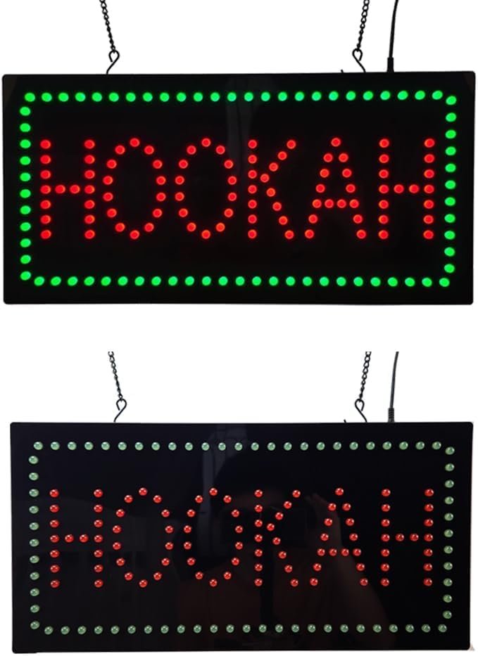 LED Hookah Dot Sign, 19"x9.5" - Image 3