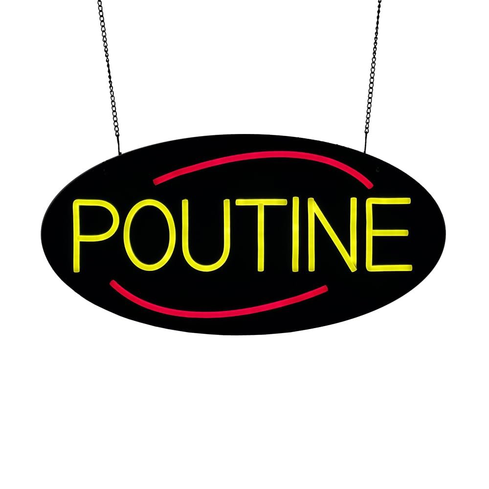 LED Poutine Neon Sign, 20"x10" - Image 3