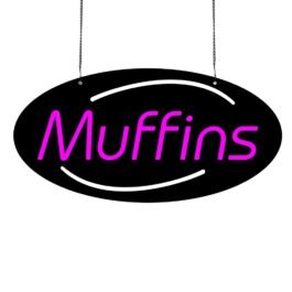 LED Muffins Neon Sign, 20″x 10″