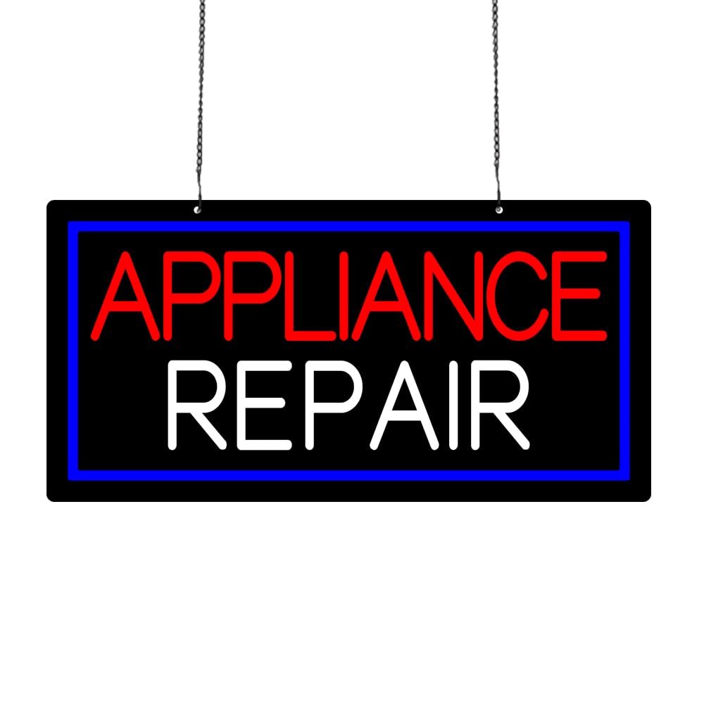 LED Appliance Repair Neon Sign, 24"x12"