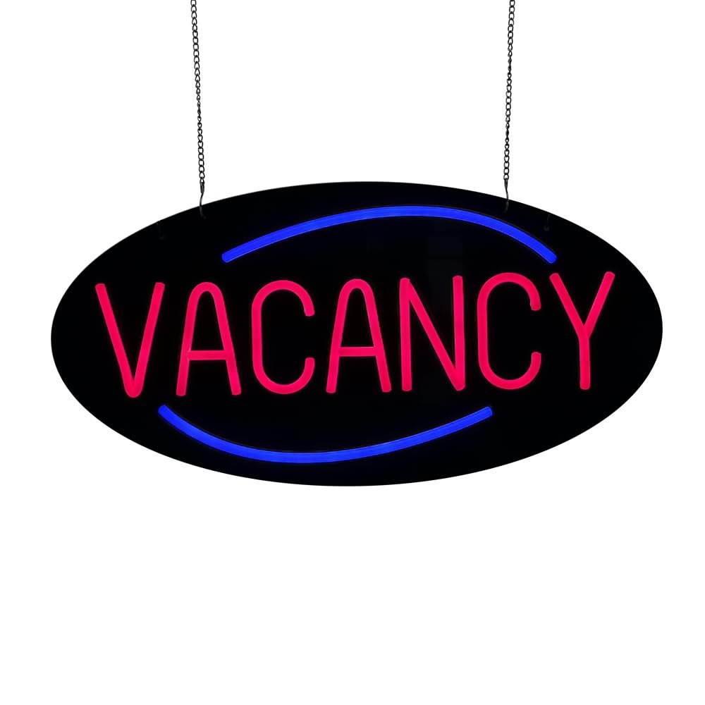LED Vacancy Neon Sign, 20"x10" - Image 3