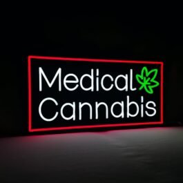 LED Medical Cannabis Neon Sign, 24″x12″