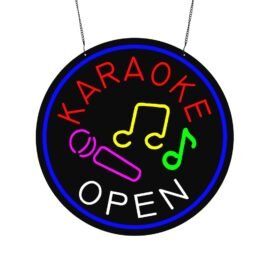 LED Karaoke Neon Sign, 20″x20″