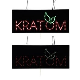 LED Kratom Dot Sign, 27″x11″