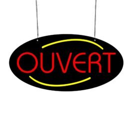 LED Ouvert Neon Sign, 20″×10″