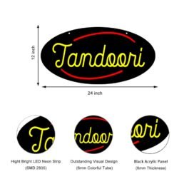 LED Tandoori Neon Sign, 24″x12″