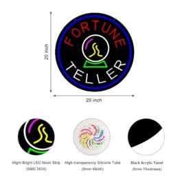 LED Fortune teller Neon Sign, 20″x20″