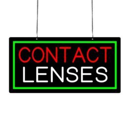 LED Contact Lenses Neon Sign, 20″×10″