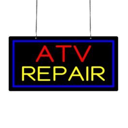 LED Atv Repair Neon Sign, 20″x10″