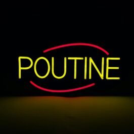 LED Poutine Neon Sign, 20″x10″