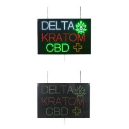 LED Kratom CBD Sign, 24″x16″