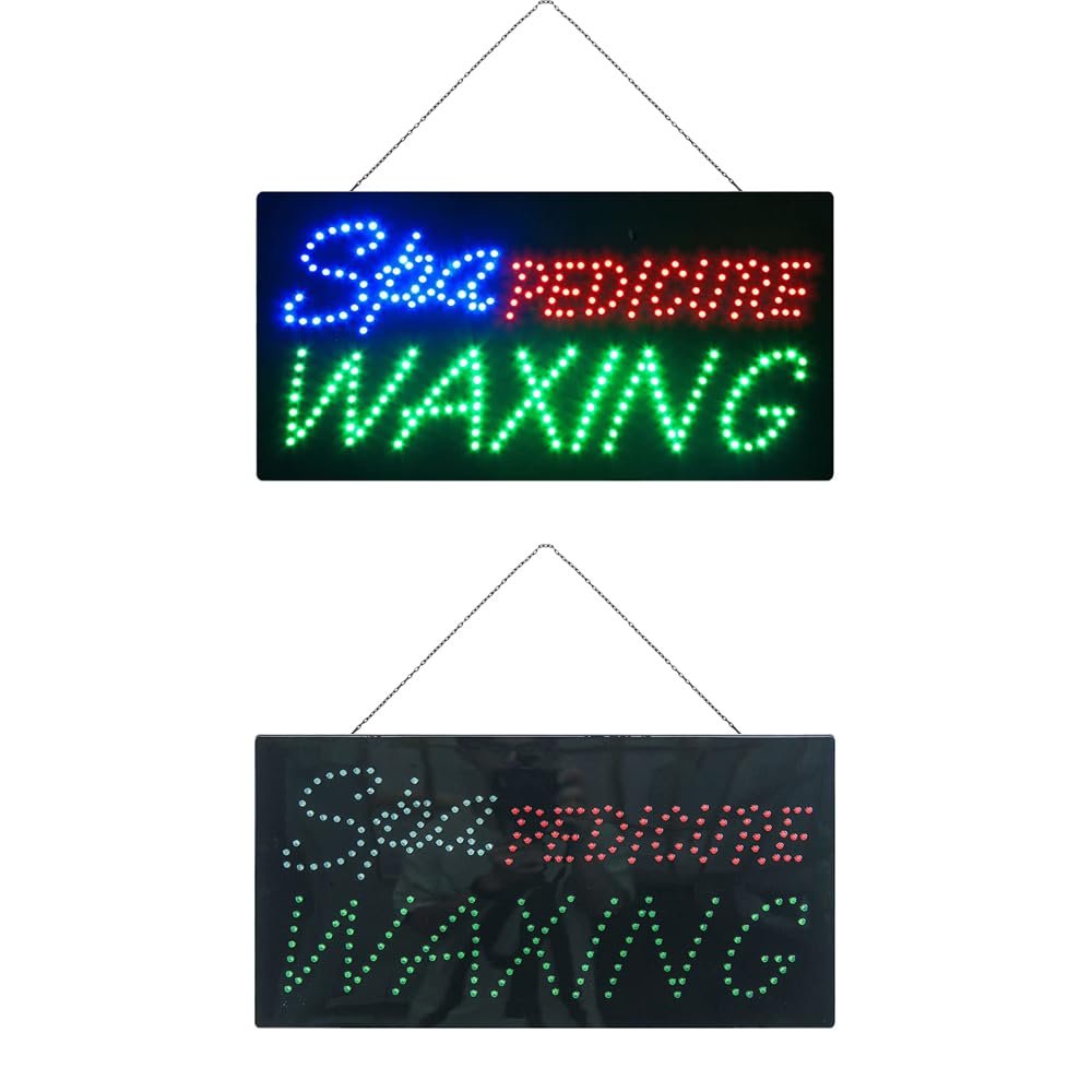 LED SPA Pedicure Waxing Dot Sign, 19"x9.5" - Image 3
