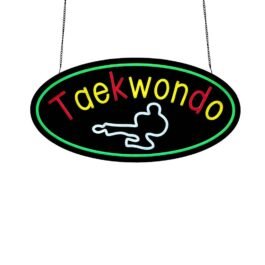 LED Taekwondo Neon Sign, 24″x12″