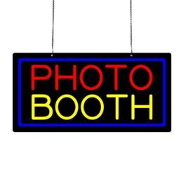 LED Photo Booth Neon Sign, 20″x10″