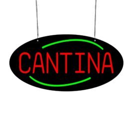 LED Cantina Neon Sign, 20″x10″