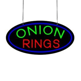 LED Onion Rings Neon Sign, 20″×10″