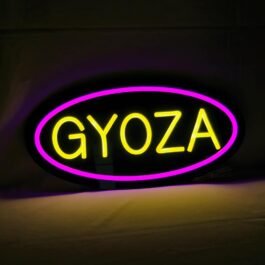 LED Gyoza Neon Sign, 16″x8″