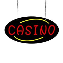 LED Casino Neon Sign, 20”x10”