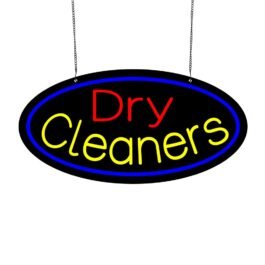 LED Dry Cleaners Neon Sign, 24″x12″