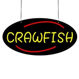 LED Crawfish Neon Sign, 20″x10″