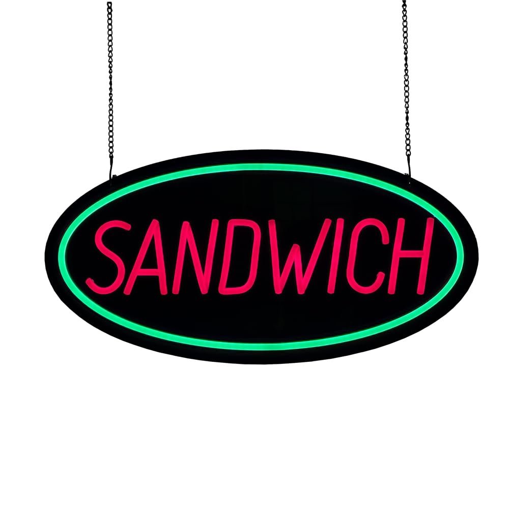 LED Sandwich Neon Sign, 20"x10" - Image 3