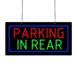 LED Parking in rear Neon Sign, 20″x10″
