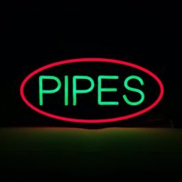 LED Pipes Neon Sign, 16″x8″