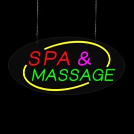 LED SPA Massage Neon Sign, 24″x12″