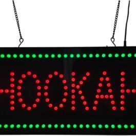 LED Hookah Dot Sign, 19″x9.5″