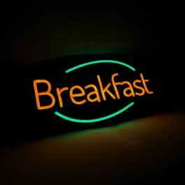 LED Breakfast Neon Sign, 20″x10″