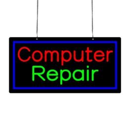 LED Computer Repair Neon Sign, 24″x12″