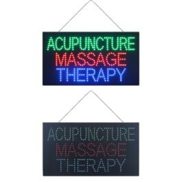 LED Acpuncture Massage Therapy Neon Sign, 31″x17″