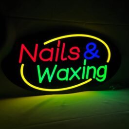 LED Nails Waxing Sign, 20″x10″