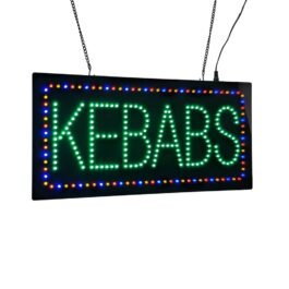 Kebab LED Sign, 19″x9.5″