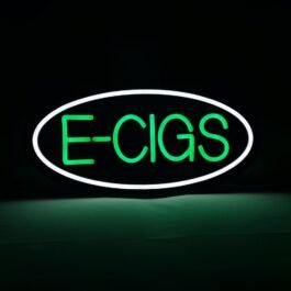 LED E-Cigs Neon Sign, 16″x8″