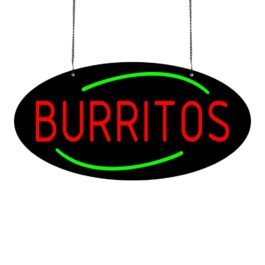 LED Burritos Neon Sign, 20″x10″