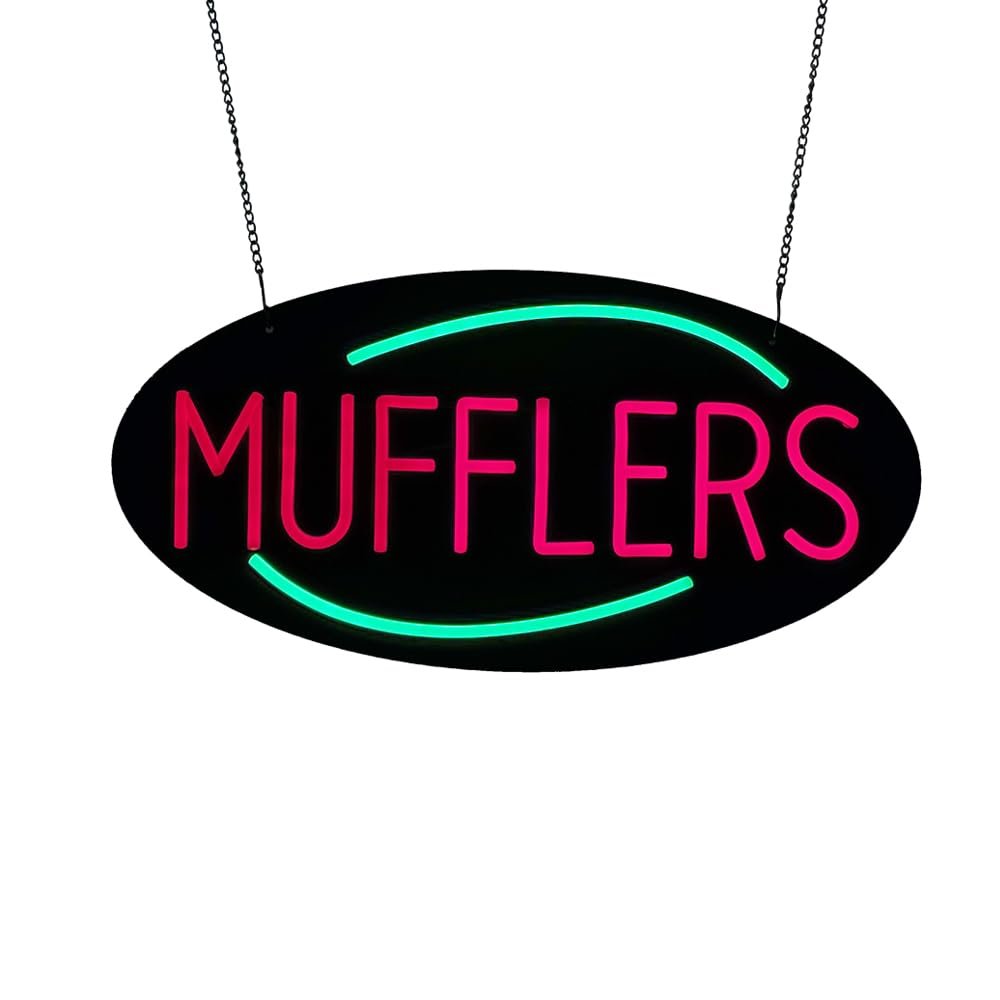 LED MUFFLERS Neon Sign, 20"x10" - Image 3