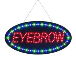 LED Eyebrow Dot Sign, 19″x9.5″