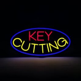 LED Key Cutting Neon Sign, 20″x10″