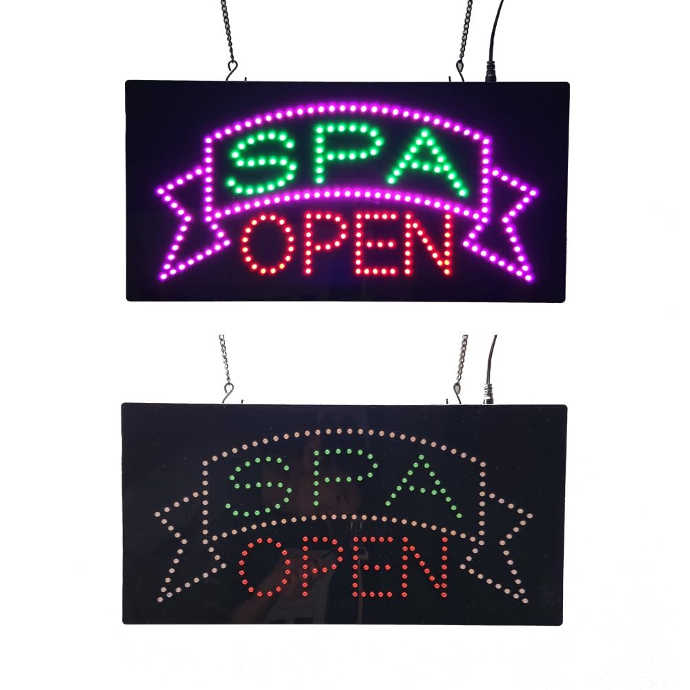 LED Spa Open Sign, 19"x9.5" - Image 3