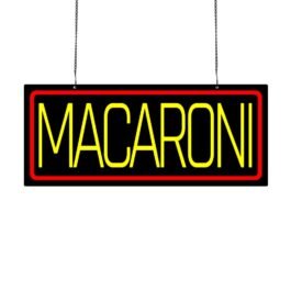 LED Macaroni Neon Sign, 20″×8.3″