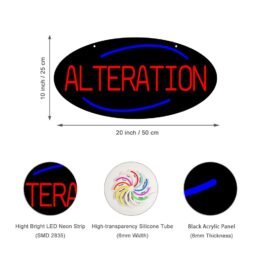LED Alteration Neon Sign, 20″x10″
