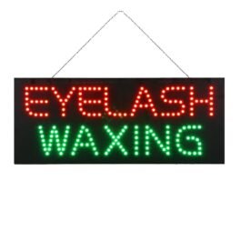 LED Eyelash Waxing Sign, 27″x11″