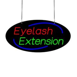 LED Eyelash Extension Neon Sign, 24″x12″