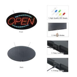 LED Open Closed Sign, 19″x9.5″