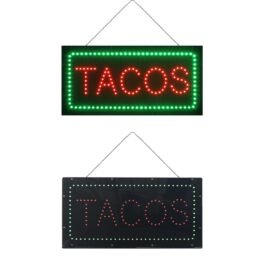 LED Tacos Sign, 19″x9.5″