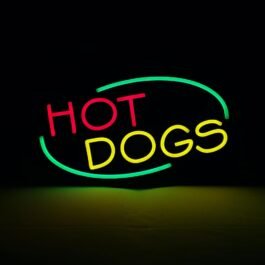 LED Hot Dogs Neon Sign, 20″x10″