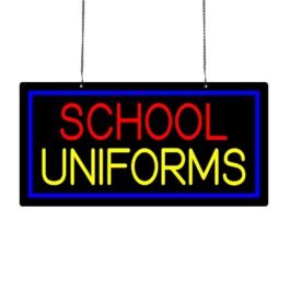 LED School Uniforms Neon Sign, 24″x12″