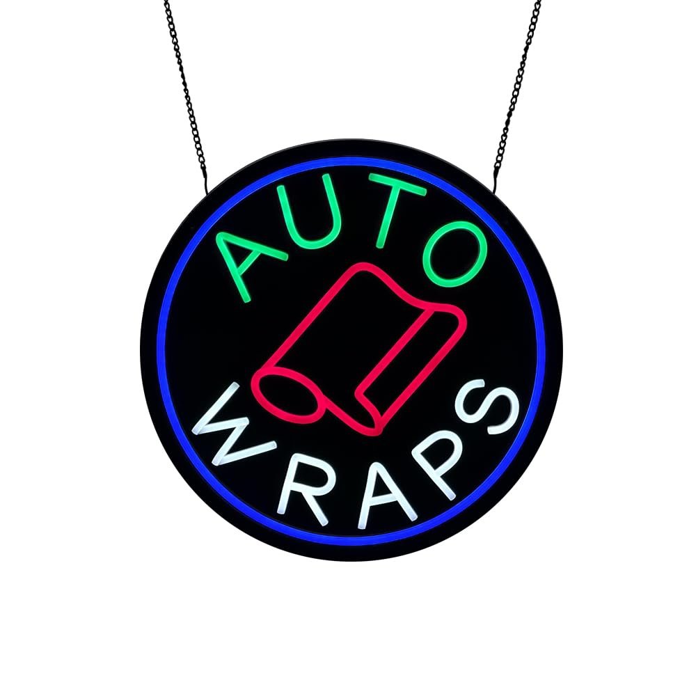 LED Auto Wraps Neon Sign, 16"x16" - Image 2